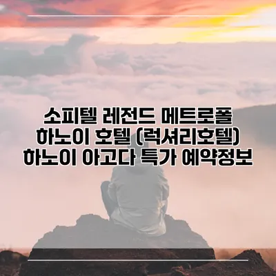 소피텔 레전드 메트로폴 하노이 호텔 (럭셔리호텔) 하노이 아고다 특가 예약정보