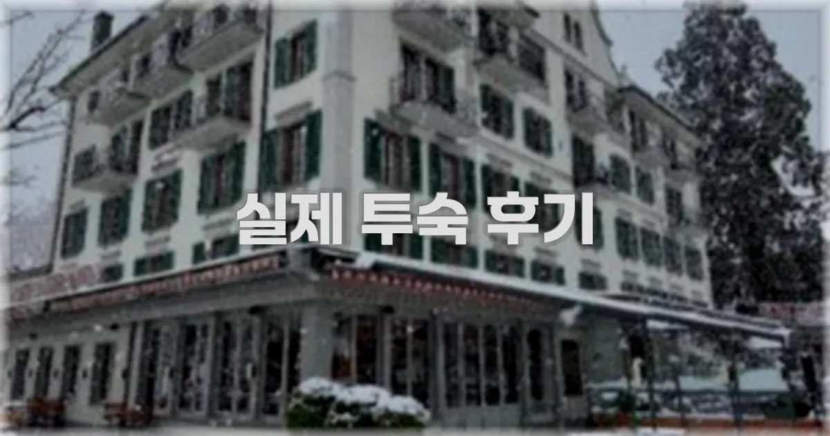 💬 실제 투숙 후기