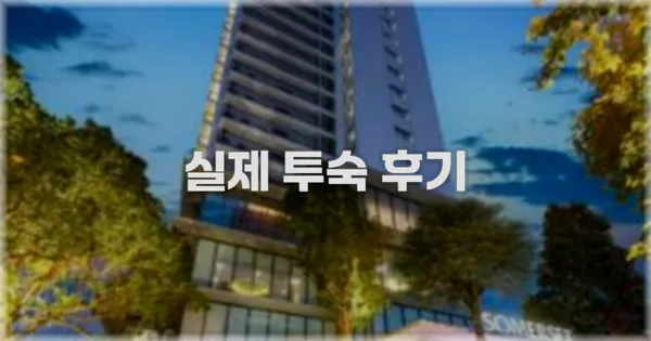 💬 실제 투숙 후기