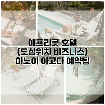 애프리콧 호텔 (도심위치 비즈니스) 하노이 아고다 예약팁