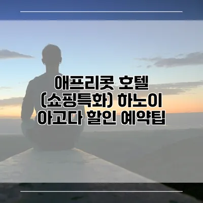 애프리콧 호텔 (쇼핑특화) 하노이 아고다 할인 예약팁