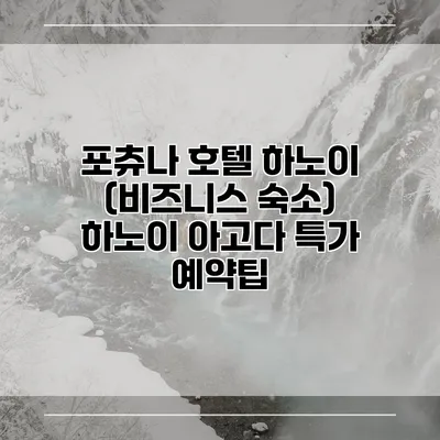 포츄나 호텔 하노이 (비즈니스 숙소) 하노이 아고다 특가 예약팁